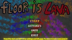 Floor is lava menu