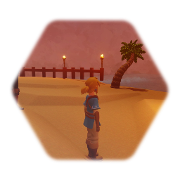 Link and sunset
