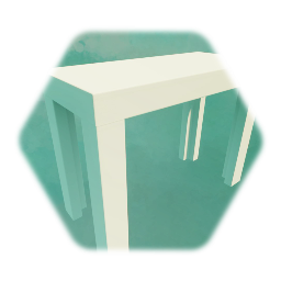 White Forgotten End Table