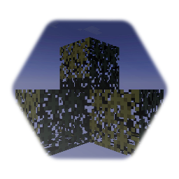 Spruce Leaves Block · Minecraft *(Opaque Square Flecked!)*