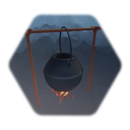 Kettle on a fire low thermo