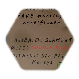 Marriage certificate