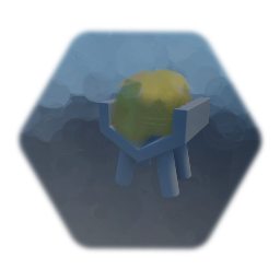 Farm feeding rack with food