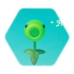 Peashooter With Mint Pea Power