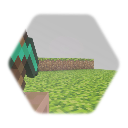 Minecraft Steve 1st person