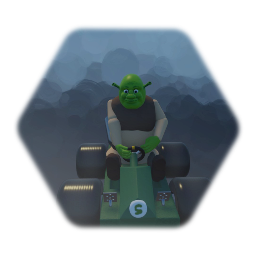 Shrek in a go kart Meta runner racing 4