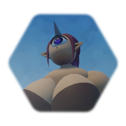 サイクロプス型女の子のパペット