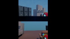 Forced Perspective Split Screen Mech