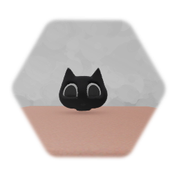 Cartoon cat  head