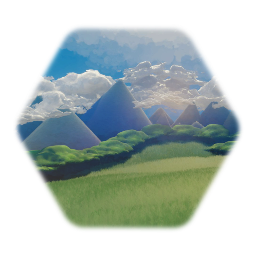 HD Grass, Mountains, and Trees Birds Eye View