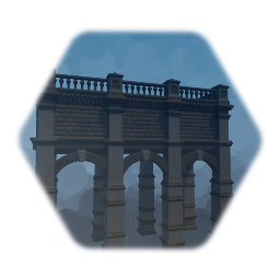 Gothic stone balcony