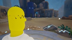 Homer in Squidwards Temple