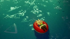 Icey on a Floaty listening to Fly me to the moon [read desc]
