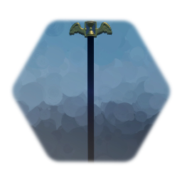 Plague Doctor Winged Hourglass Staff
