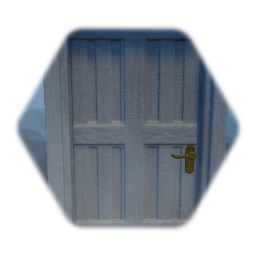 Rough, white door w/ code