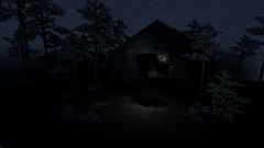 Passing a large barn on the right