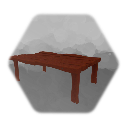 Old Warped Wooden Table