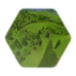 Distant Green Landscape