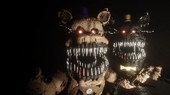 Nightmare Fredbear {help wanted} model  showcase