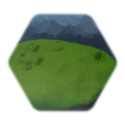 Grassy rock