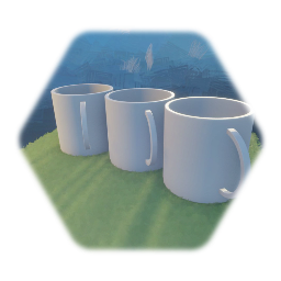 3 cups, first model