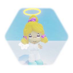 Little Girl Angel Precious Moments Art Style