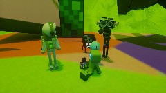 Green-bot cutscene: Sure's For That