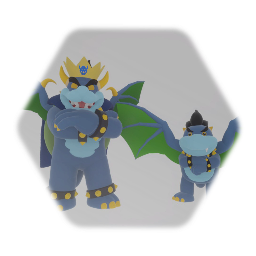 Kid Dragon Turtle Man and Teen Dragon Turtle Man