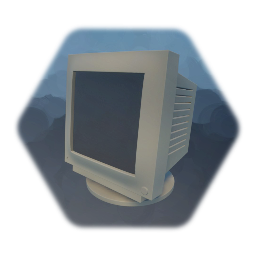 Old scool computer PC monitor