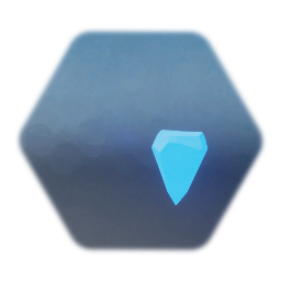 Glowing Blue Rough-cut gemstone