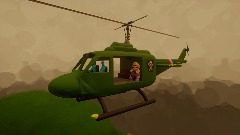 Wario gets in a helicopter crash in Vietnam