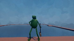 Kermit falls of a building