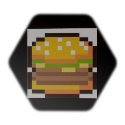 CoMmunity Pixle Picture Collage Piece (16x16) Burger