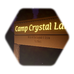 Camp Crystal Lake Entrance Sign