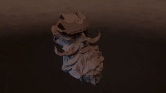 King's head sculpture