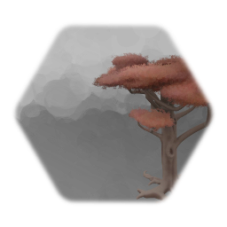 Giant Oak (Fall Leaves, Red)