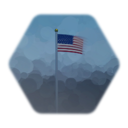 U.S. flag post
