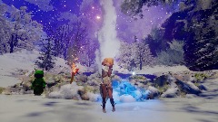 Snowy castle area wip