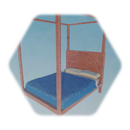 Queen Size Bed (Blue)