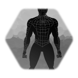 Black spiderman -but fully black-