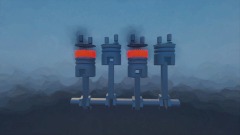 4 Cylinder Engine model