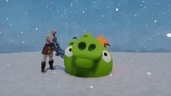 Kratos kills pig king