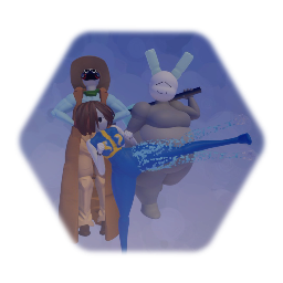 Redhands Android 0 and Hi-Dro (Halloween costumes)