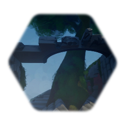 Medieval curved staircase (small ruins section)