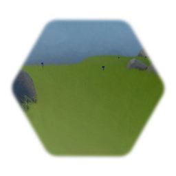 Rocky Grass Landscape