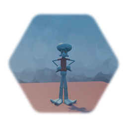 Rigged biped Squidward