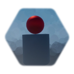 Floating red pillar