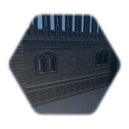 Detailed gothic wall