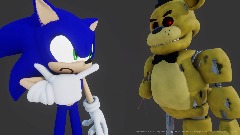 Golden Freddy Showing up Sonic be like...