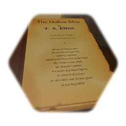 T. S. Elliot - The Hollow Men, Poetry Book